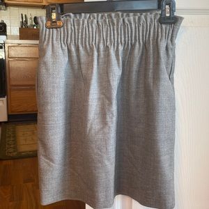 Jcrew gray pocketed land elastic waisted skirt